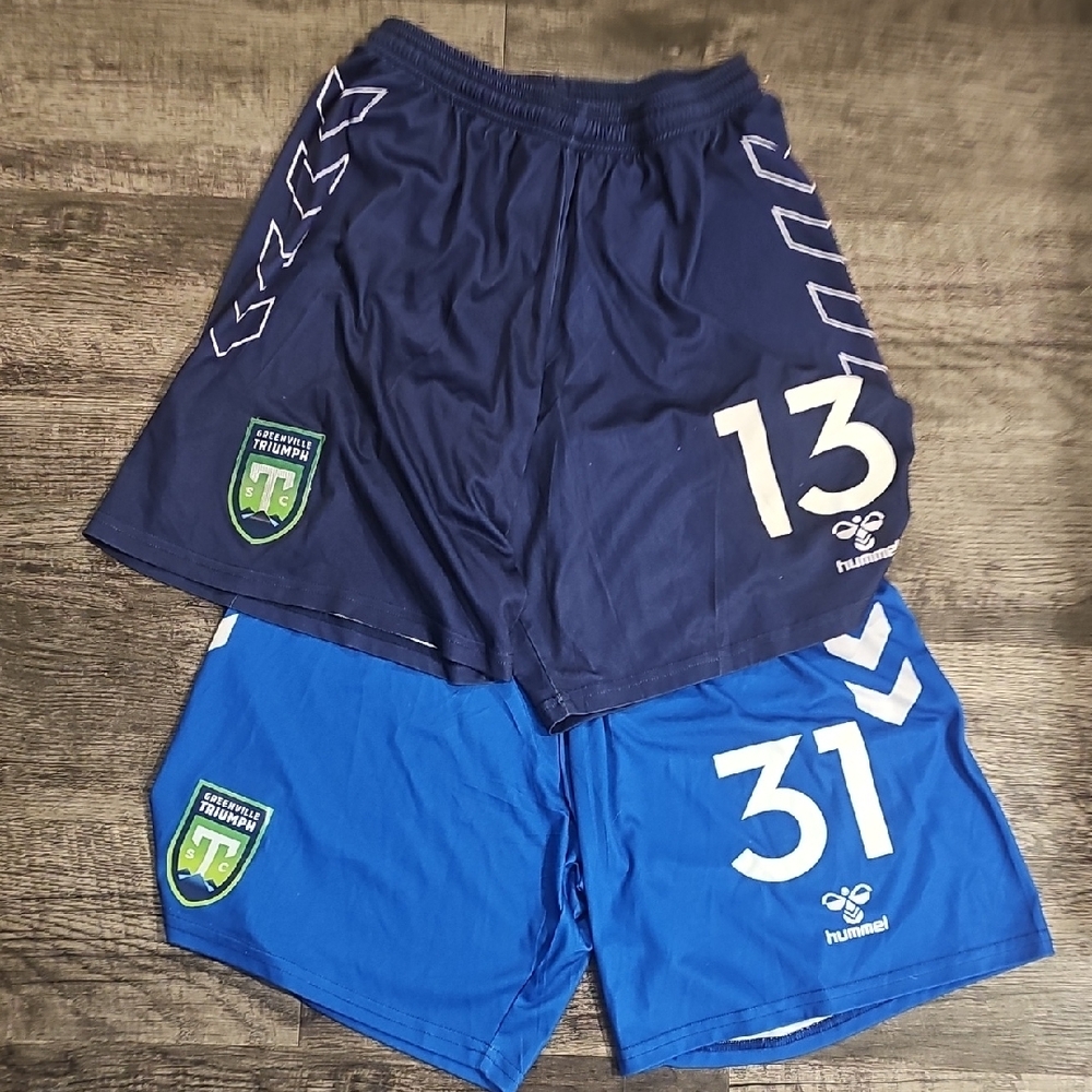Hummel Men's Sports Shorts - Navy and Blue